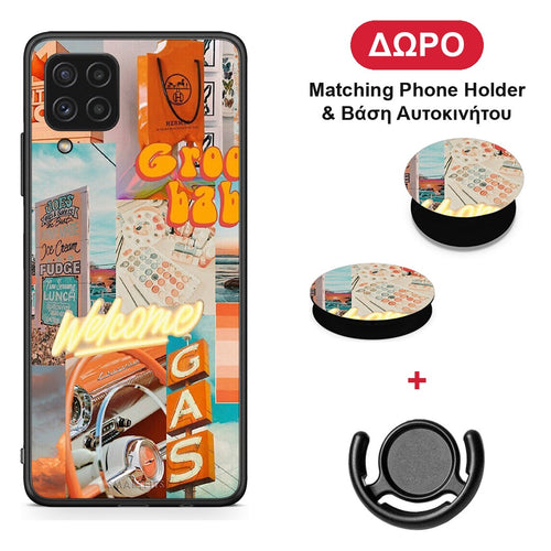 Groovy Babe - Samsung Galaxy A22 4G θήκη + Δώρο Phone Holder & Βάση Αυτοκινήτου