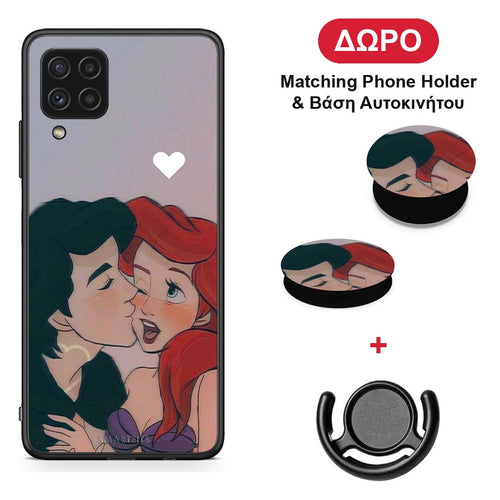 Mermaid Couple - Samsung Galaxy A22 4G θήκη + Δώρο Phone Holder & Βάση Αυτοκινήτου