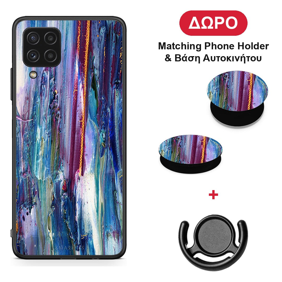 Paint Winter - Samsung Galaxy A22 4G θήκη + Δώρο Phone Holder & Βάση Αυτοκινήτου