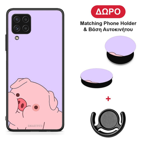 Pig Love 2 - Samsung Galaxy A22 4G θήκη + Δώρο Phone Holder & Βάση Αυτοκινήτου