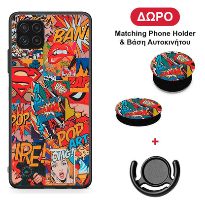 PopArt OMG - Samsung Galaxy A22 4G θήκη + Δώρο Phone Holder & Βάση Αυτοκινήτου