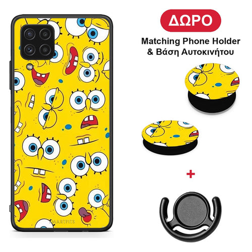 PopArt Sponge - Samsung Galaxy A22 4G θήκη + Δώρο Phone Holder & Βάση Αυτοκινήτου