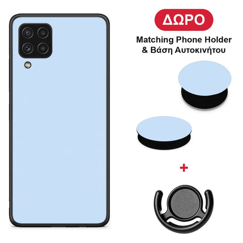 Powder Blue - Samsung Galaxy A22 4G θήκη + Δώρο Phone Holder & Βάση Αυτοκινήτου