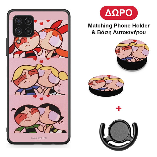 Puff Love - Samsung Galaxy A22 4G θήκη + Δώρο Phone Holder & Βάση Αυτοκινήτου
