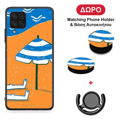 Summering - Samsung Galaxy A22 4G θήκη + Δώρο Phone Holder & Βάση Αυτοκινήτου