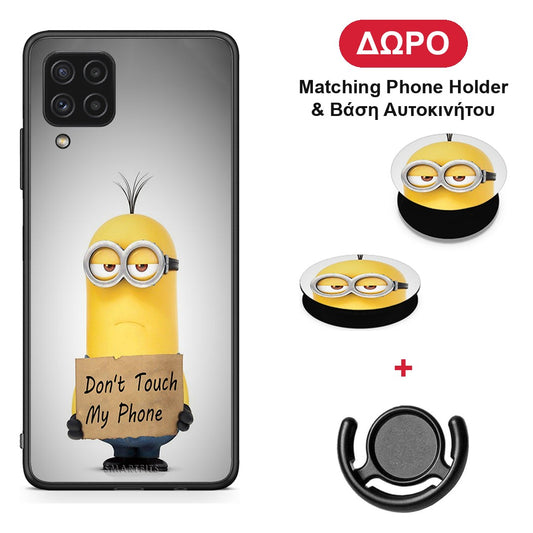 Text Minion - Samsung Galaxy A22 4G θήκη + Δώρο Phone Holder & Βάση Αυτοκινήτου