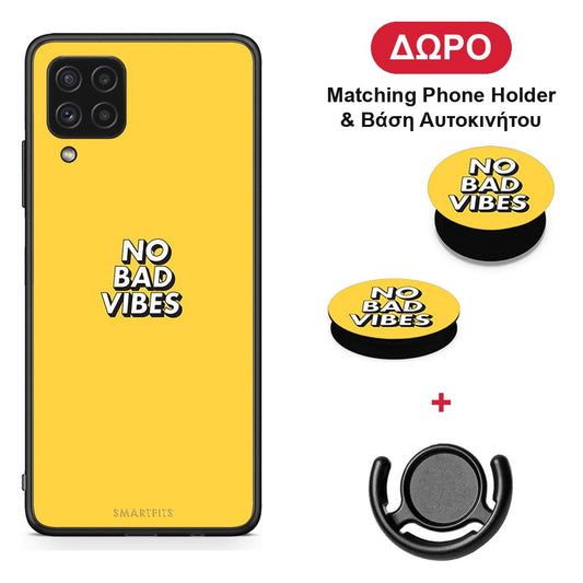 Text Vibes - Samsung Galaxy A22 4G θήκη + Δώρο Phone Holder & Βάση Αυτοκινήτου