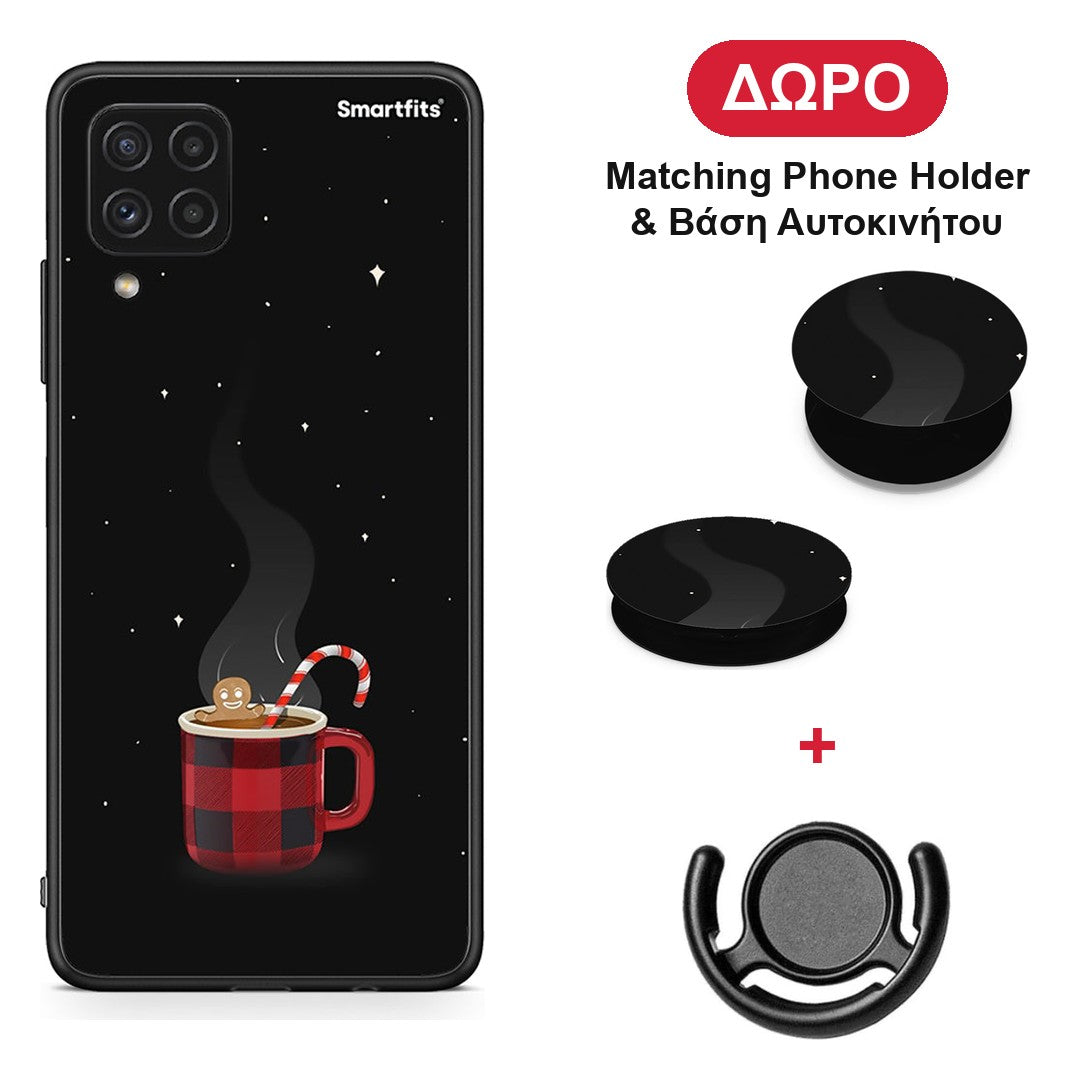 Xmas Bathing - Samsung Galaxy A22 4G θήκη + Δώρο Phone Holder & Βάση Αυτοκινήτου