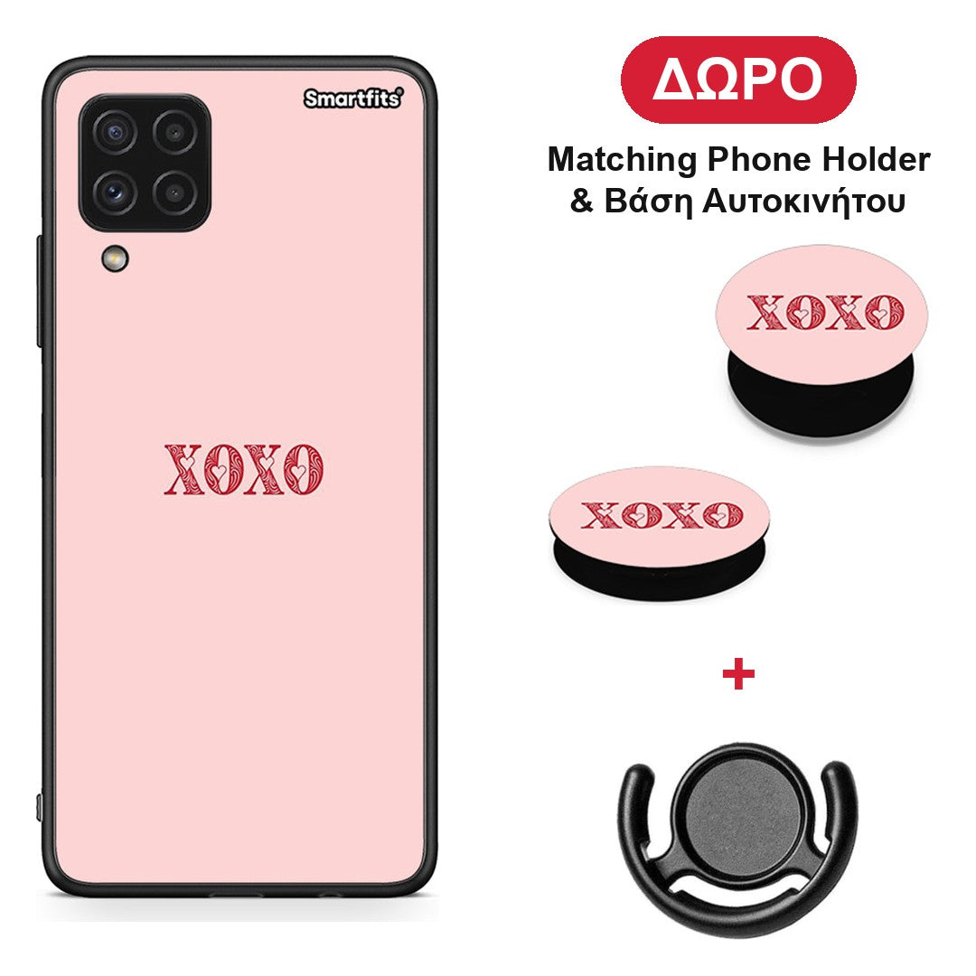 XOXO Love - Samsung Galaxy A22 4G θήκη + Δώρο Phone Holder & Βάση Αυτοκινήτου