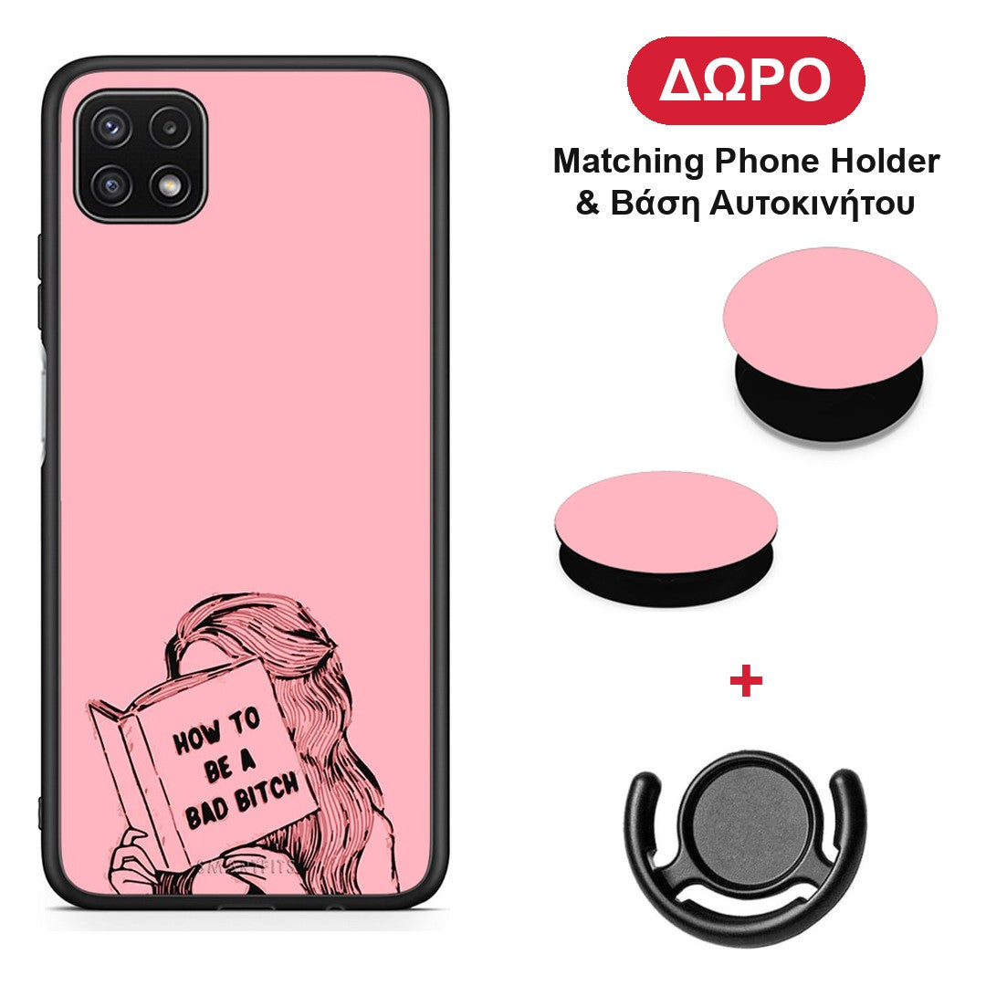 Bad Bitch - Samsung Galaxy A22 5G θήκη + Δώρο Phone Holder & Βάση Αυτοκινήτου