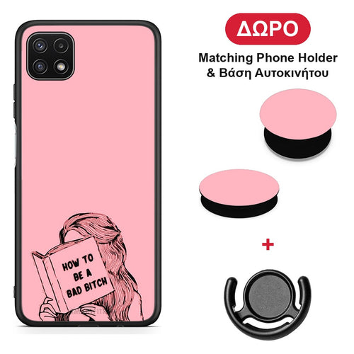 Bad Bitch - Samsung Galaxy A22 5G θήκη + Δώρο Phone Holder & Βάση Αυτοκινήτου