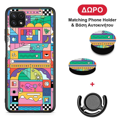 Bubbles Soap - Samsung Galaxy A22 5G θήκη + Δώρο Phone Holder & Βάση Αυτοκινήτου