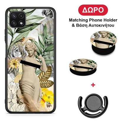 Woman Statue - Samsung Galaxy A22 5G θήκη + Δώρο Phone Holder & Βάση Αυτοκινήτου