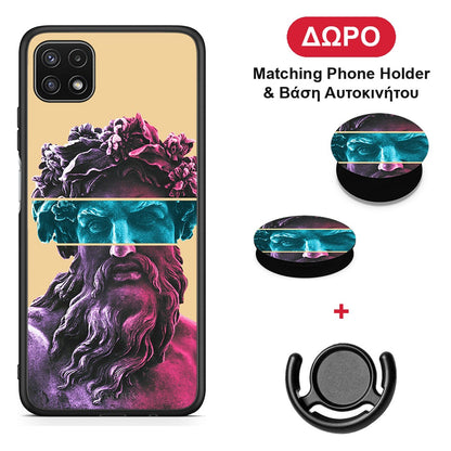 Zeus Art - Samsung Galaxy A22 5G θήκη + Δώρο Phone Holder & Βάση Αυτοκινήτου