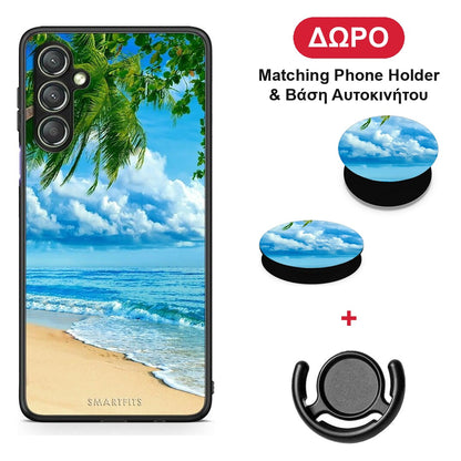 Beautiful Beach - Samsung Galaxy A24 4G θήκη + Δώρο Phone Holder & Βάση Αυτοκινήτου