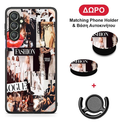 Collage Fashion - Samsung Galaxy A24 4G θήκη + Δώρο Phone Holder & Βάση Αυτοκινήτου