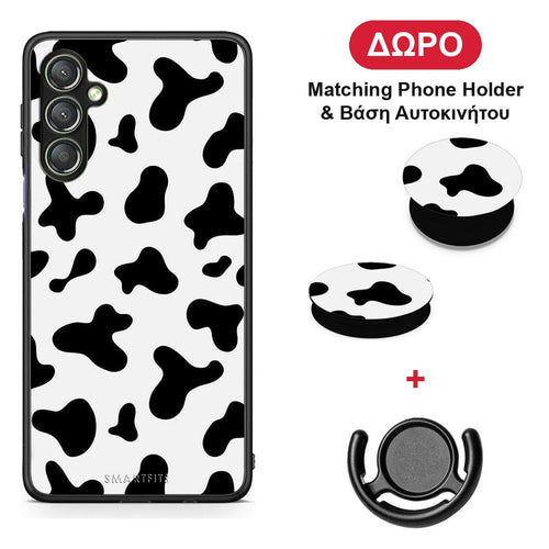 Cow Print - Samsung Galaxy A24 4G θήκη + Δώρο Phone Holder & Βάση Αυτοκινήτου