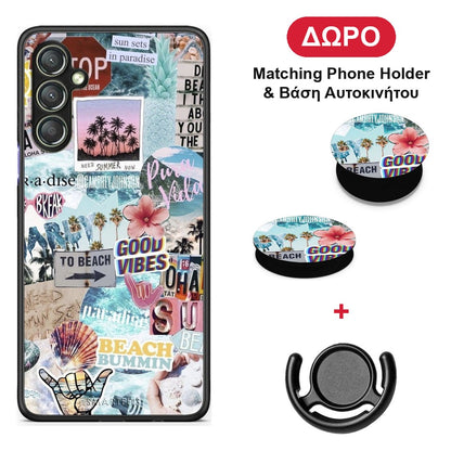 Summer Vibes - Samsung Galaxy A24 4G θήκη + Δώρο Phone Holder & Βάση Αυτοκινήτου