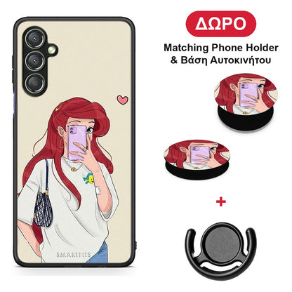 Walking Mermaid - Samsung Galaxy A24 4G θήκη + Δώρο Phone Holder & Βάση Αυτοκινήτου