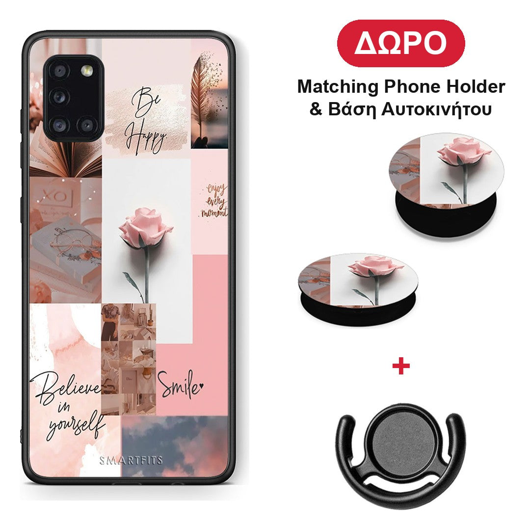 Aesthetic Collage - Samsung Galaxy A31 θήκη + Δώρο Phone Holder & Βάση Αυτοκινήτου