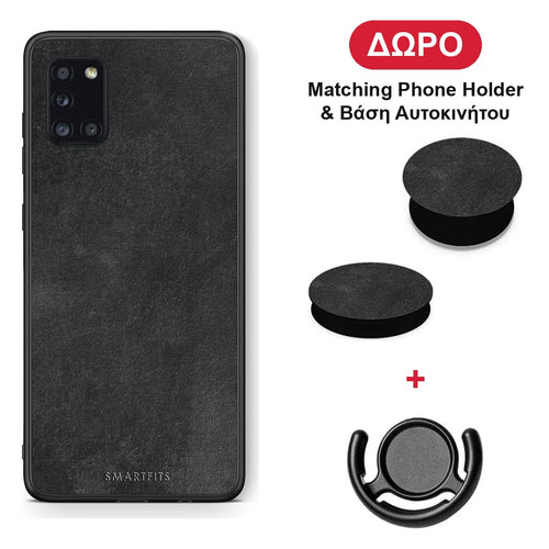 Color Black Slate - Samsung Galaxy A31 θήκη + Δώρο Phone Holder & Βάση Αυτοκινήτου