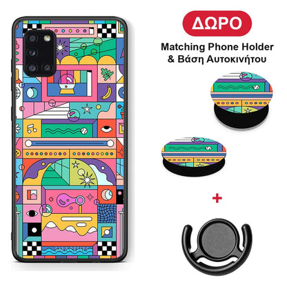 Bubbles Soap - Samsung Galaxy A31 θήκη + Δώρο Phone Holder & Βάση Αυτοκινήτου