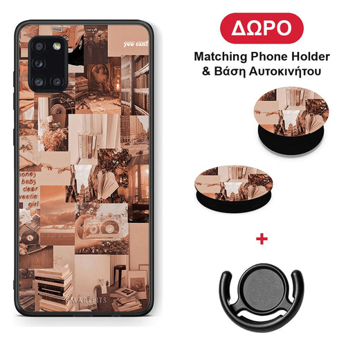Collage You Can - Samsung Galaxy A31 θήκη + Δώρο Phone Holder & Βάση Αυτοκινήτου