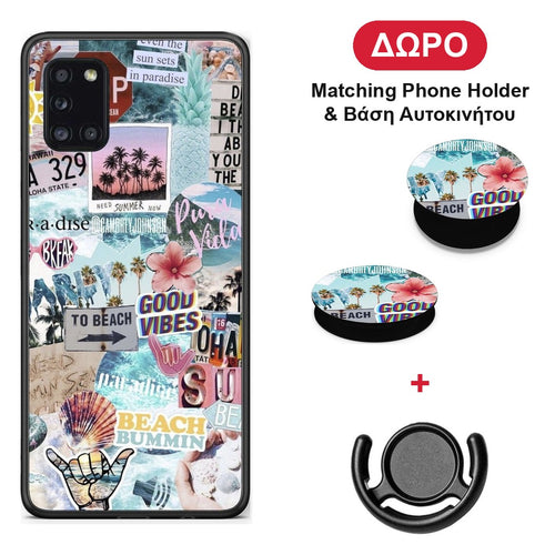 Summer Vibes - Samsung Galaxy A31 θήκη + Δώρο Phone Holder & Βάση Αυτοκινήτου