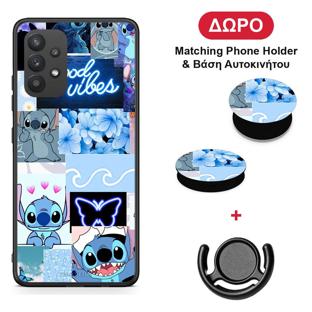 Collage Good Vibes - Samsung Galaxy A32 4G θήκη + Δώρο Phone Holder & Βάση Αυτοκινήτου