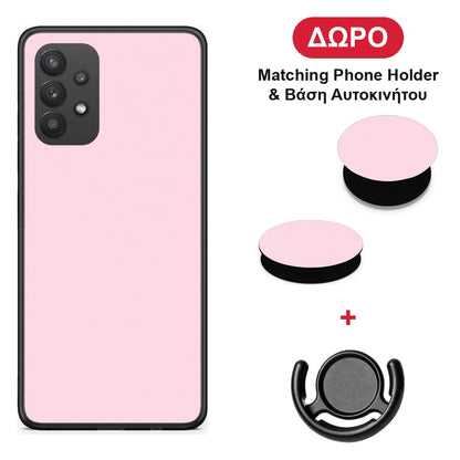 Pale Pink - Samsung Galaxy A32 4G θήκη + Δώρο Phone Holder & Βάση Αυτοκινήτου