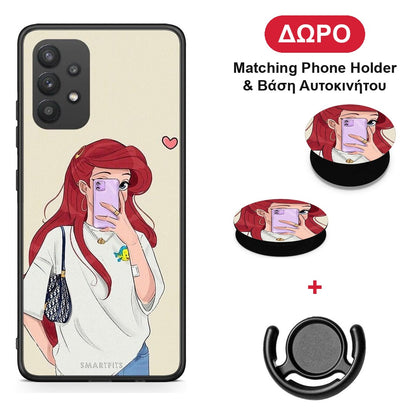 Walking Mermaid - Samsung Galaxy A32 4G θήκη + Δώρο Phone Holder & Βάση Αυτοκινήτου