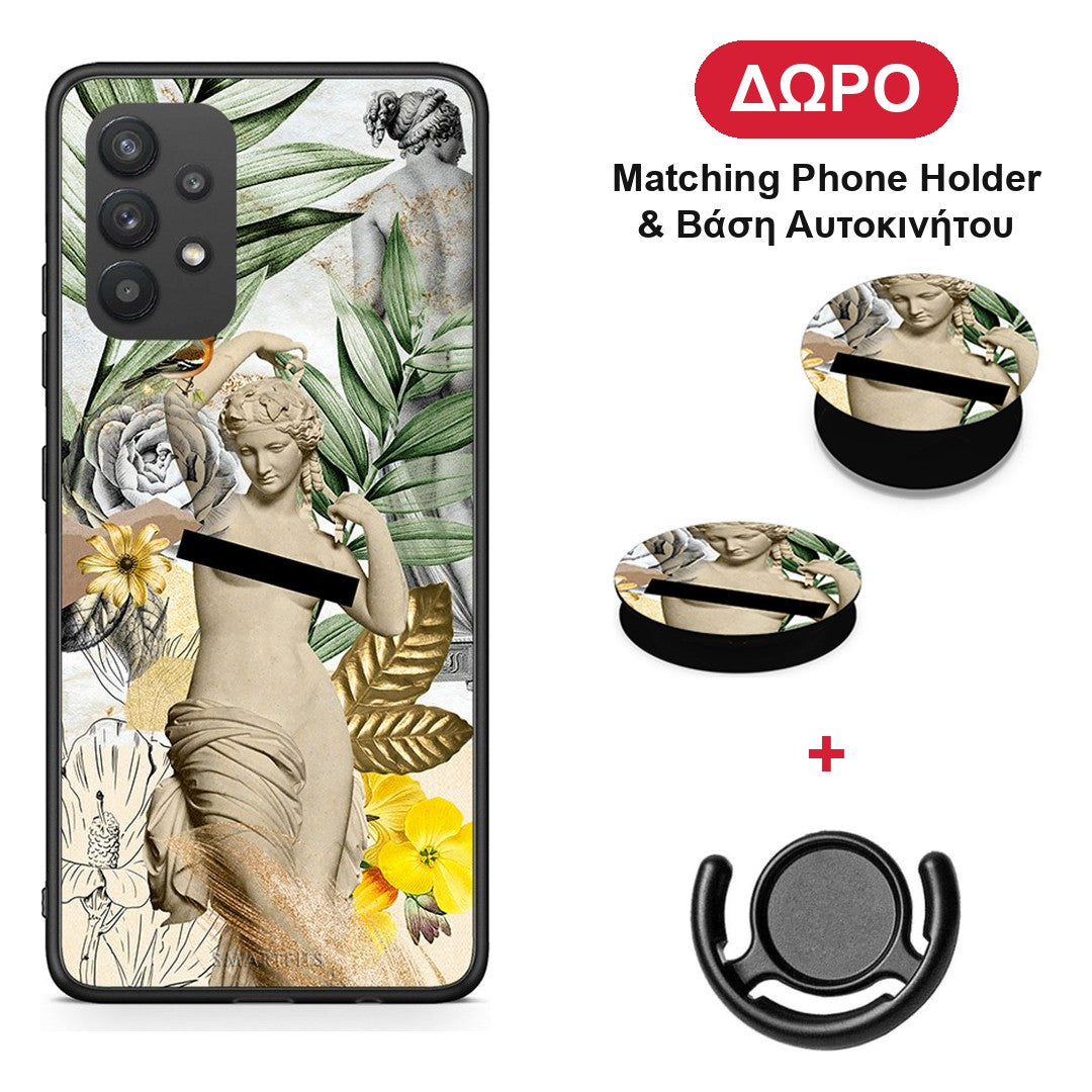 Woman Statue - Samsung Galaxy A32 4G θήκη + Δώρο Phone Holder & Βάση Αυτοκινήτου