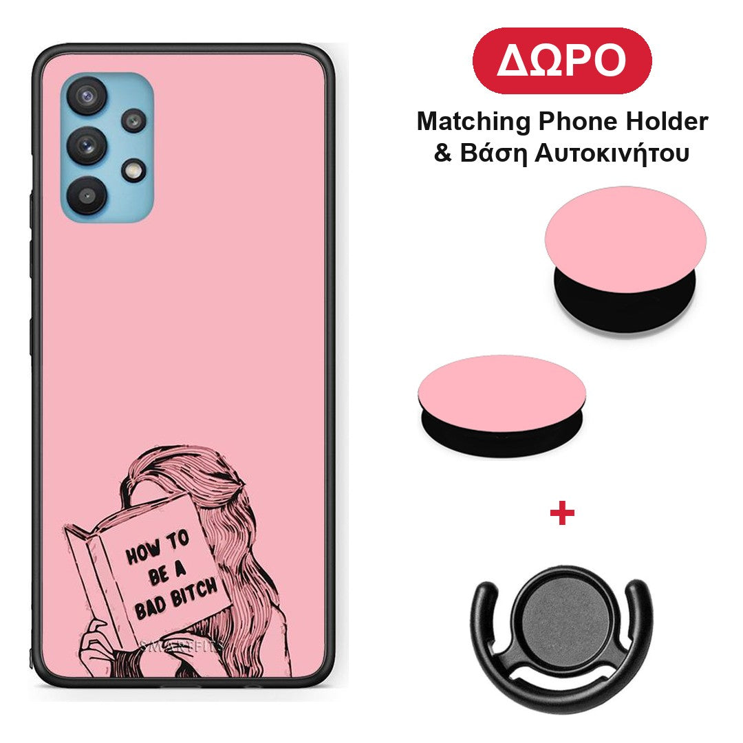 Bad Bitch - Samsung Galaxy A32 5G θήκη + Δώρο Phone Holder & Βάση Αυτοκινήτου