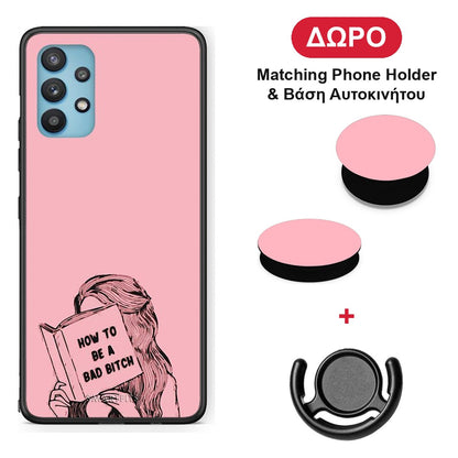 Bad Bitch - Samsung Galaxy A32 5G θήκη + Δώρο Phone Holder & Βάση Αυτοκινήτου