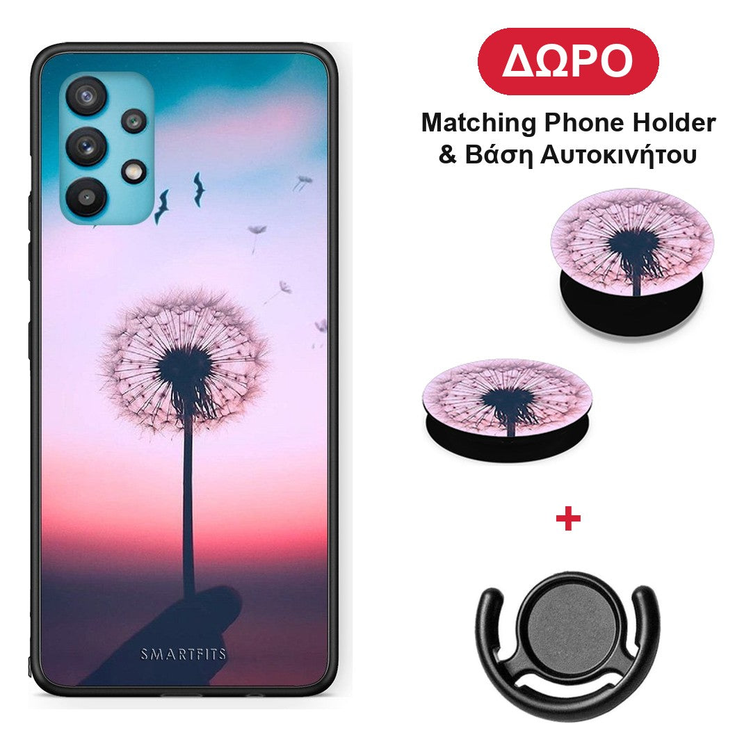 Boho Wish - Samsung Galaxy A32 5G θήκη + Δώρο Phone Holder & Βάση Αυτοκινήτου