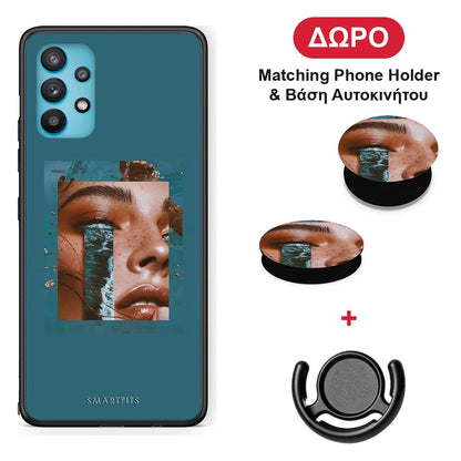Cry An Ocean - Samsung Galaxy A32 5G θήκη + Δώρο Phone Holder & Βάση Αυτοκινήτου