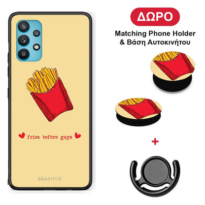 Fries Before Guys - Samsung Galaxy A32 5G θήκη + Δώρο Phone Holder & Βάση Αυτοκινήτου