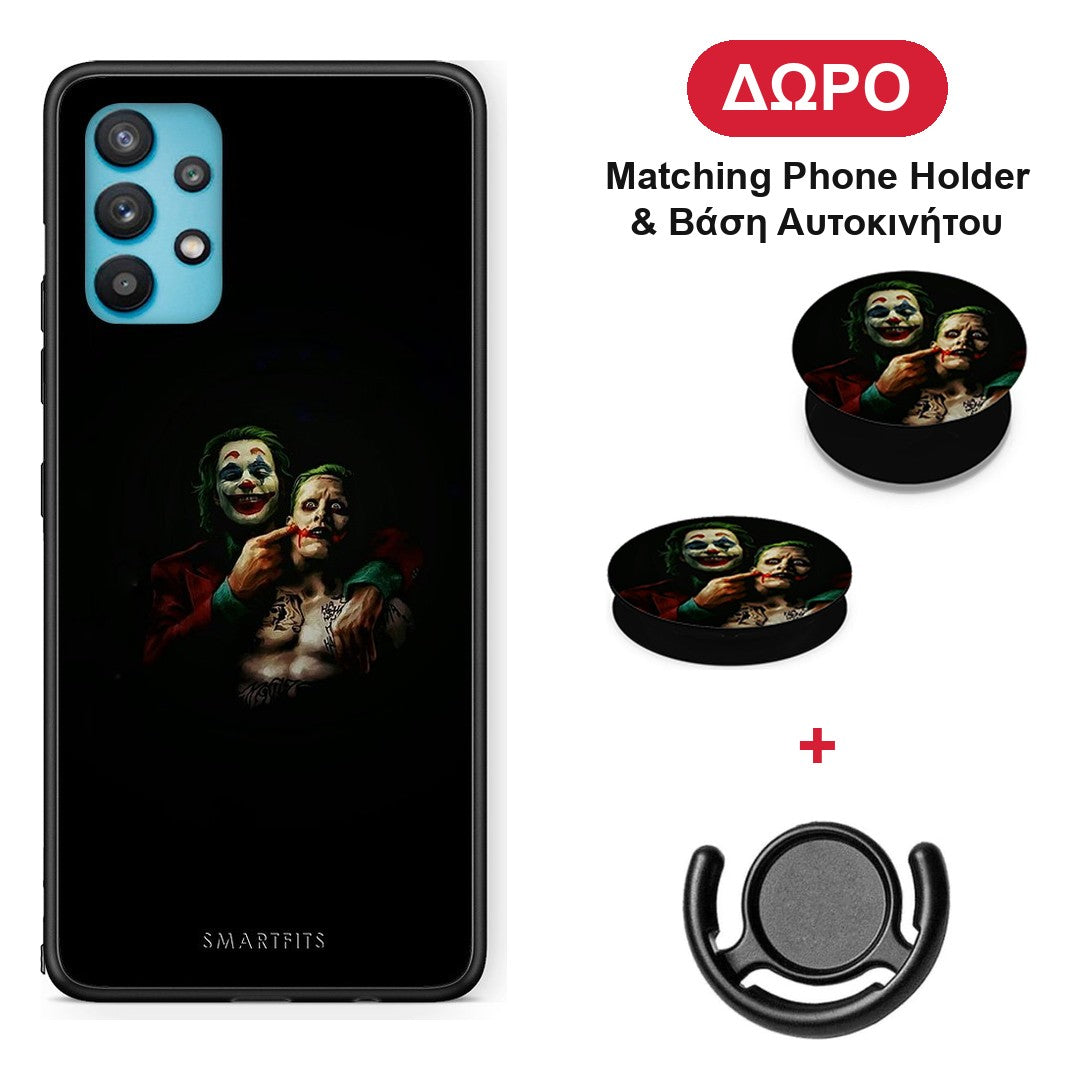Hero Clown - Samsung Galaxy A32 5G θήκη + Δώρο Phone Holder & Βάση Αυτοκινήτου