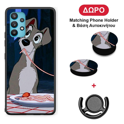 Lady And Tramp 1 - Samsung Galaxy A32 5G θήκη + Δώρο Phone Holder & Βάση Αυτοκινήτου