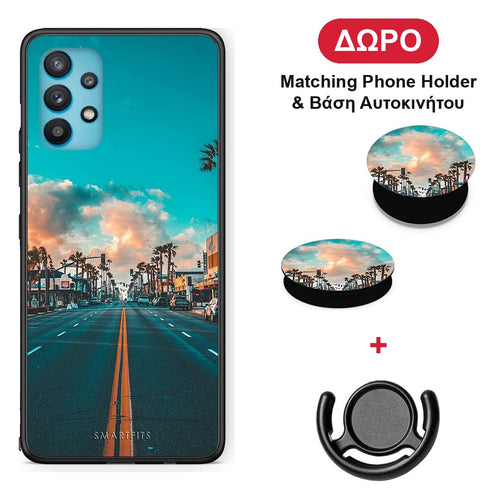Landscape City - Samsung Galaxy A32 5G θήκη + Δώρο Phone Holder & Βάση Αυτοκινήτου