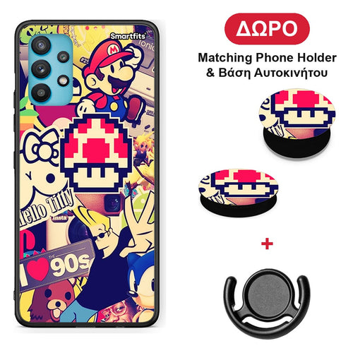 Love The 90s - Samsung Galaxy A32 5G θήκη + Δώρο Phone Holder & Βάση Αυτοκινήτου