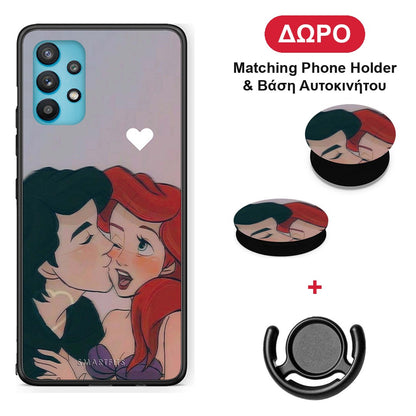 Mermaid Couple - Samsung Galaxy A32 5G θήκη + Δώρο Phone Holder & Βάση Αυτοκινήτου