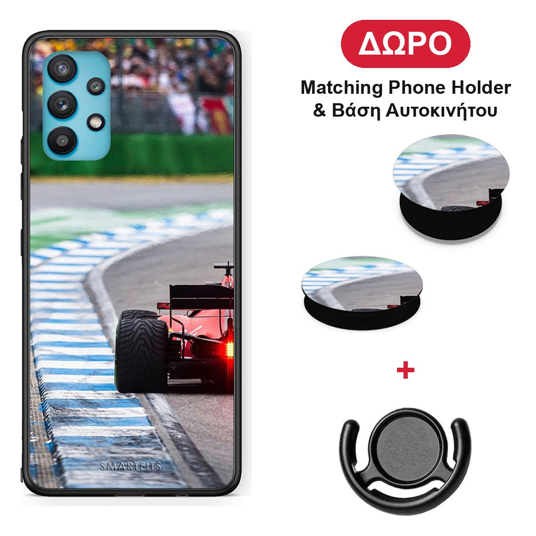Racing Vibes - Samsung Galaxy A32 5G θήκη + Δώρο Phone Holder & Βάση Αυτοκινήτου