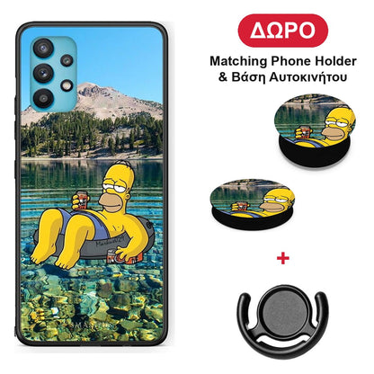 Summer Happiness - Samsung Galaxy A32 5G θήκη + Δώρο Phone Holder & Βάση Αυτοκινήτου