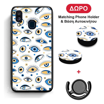 Ftou Ftou - Samsung Galaxy A40 θήκη + Δώρο Phone Holder & Βάση Αυτοκινήτου