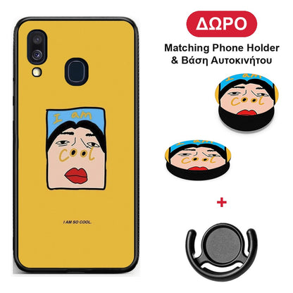 So Cool - Samsung Galaxy A40 θήκη + Δώρο Phone Holder & Βάση Αυτοκινήτου