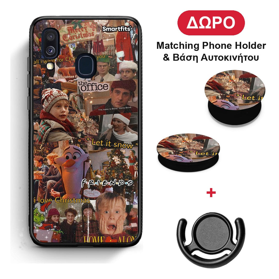 Xmas Wishes - Samsung Galaxy A40 θήκη + Δώρο Phone Holder & Βάση Αυτοκινήτου