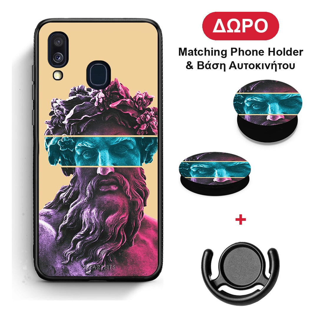 Zeus Art - Samsung Galaxy A40 θήκη + Δώρο Phone Holder & Βάση Αυτοκινήτου