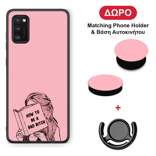 Bad Bitch - Samsung Galaxy A41 θήκη + Δώρο Phone Holder & Βάση Αυτοκινήτου