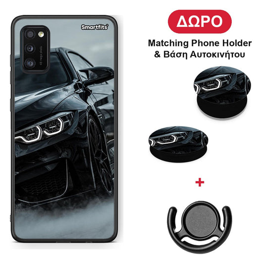 Black BMW - Samsung Galaxy A41 θήκη + Δώρο Phone Holder & Βάση Αυτοκινήτου